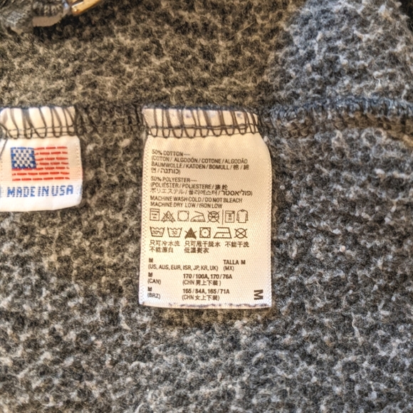 American Apparel colour-blocked zip-up hoody - Picture 4 of 7